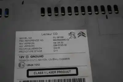 Second-hand car spare part multifunction display for citroen ds4 (2011-2015) oem iam references 9805593680  