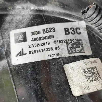 Second-hand car spare part right tailgate light for opel corsa e (x15) 1.4 turbo (08, 68) oem iam references 39068623,460034366  