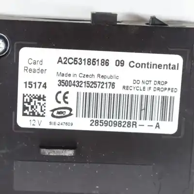 Peça sobressalente para automóvel em segunda mão comutador de ignição por renault zoe bfm_ (2012-..) hatchback referências oem iam 285909828r,a2c53185186  