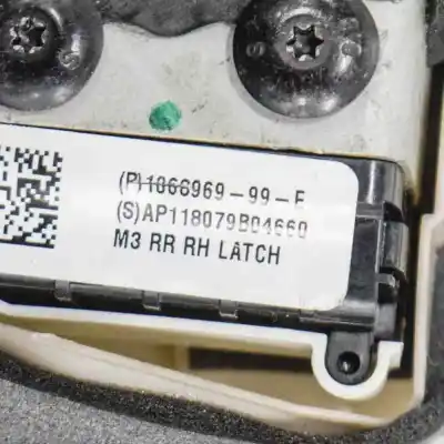 Second-hand car spare part rear right door lock for tesla model 3 (2018-..) sedan oem iam references 1068969-99-e  