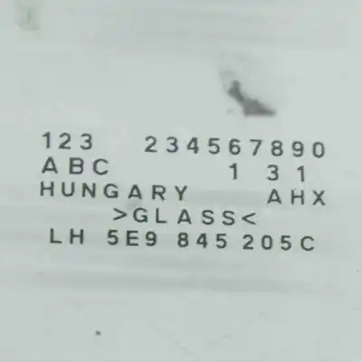 Автозапчастина б/у скло двері задне ліво для skoda octavia iii 5e3 (2012-2021) посилання на oem iam 43r-00048,5e9845205c  