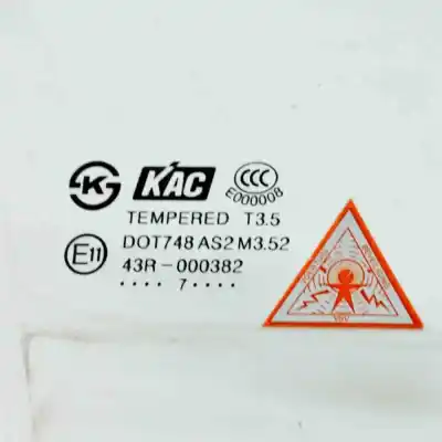 Автозапчастина б/у скло передній праві двері для opel antara (2006-..) off-road посилання на oem iam 43r-000382  