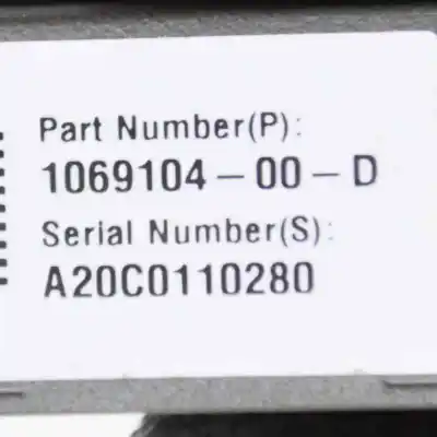 Second-hand car spare part camera for tesla model x (2013-..) hatchback oem iam references 1069104-00-d  