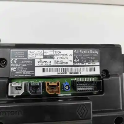 Second-hand car spare part multifunction display for renault zoe bfm_ (2012-..) hatchback oem iam references 259150423r  