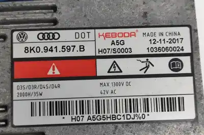 Pezzo di ricambio per auto di seconda mano centralina fari xenon per skoda superb iii 3v3 (2015-..) hatchback riferimenti oem iam 8k0941597b  