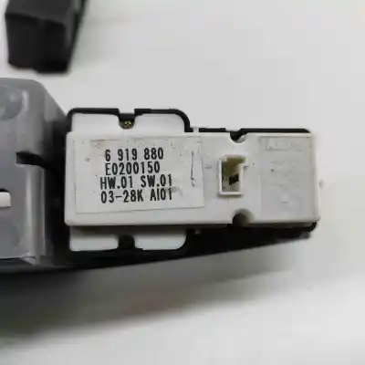 Peça sobressalente para automóvel em segunda mão botão / interruptor elevador vidro traseiro esquerdo por bmw 7 e65, e66, e67 (2001-2009) referências oem iam 6919880,7024607  