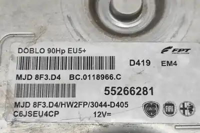 Piesă de schimb auto la mâna a doua UNITATE DE CONTROL MOTOR ECU pentru FIAT DOBLO MPV 263_  Referințe OEM IAM 55266281  
