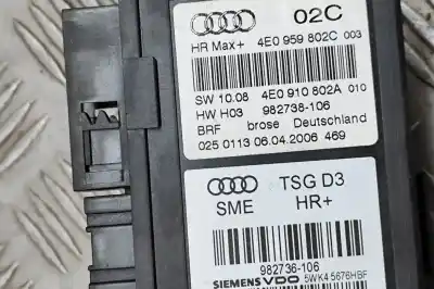Автозапчасти б/у мотор заднего правого стекла за audi a8 d3 4e2, 4e8 (2002-2010) ссылки oem iam 4e0959802c,4e0959802a  