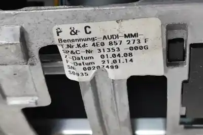 İkinci el araba yedek parçası çok fonksiyonlu ekran için audi a8 d3 4e2, 4e8 (2002-2010) oem iam referansları 4e0857273f  
