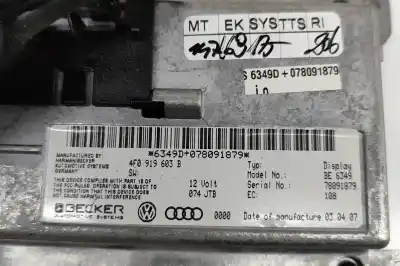 Автозапчастина б/у багатофункційний дисплей для audi q7 4l (2006-2015) посилання на oem iam 4f0919603b  