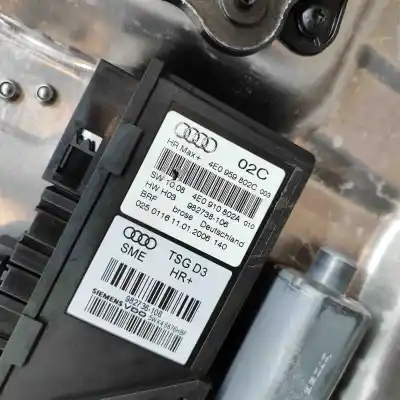 Second-hand car spare part rear right window regulator for audi a8 d3 4e2, 4e8 (2002-2010) oem iam references 4e0839850,4e0910802a,982736106,982738106,5wk45676h  