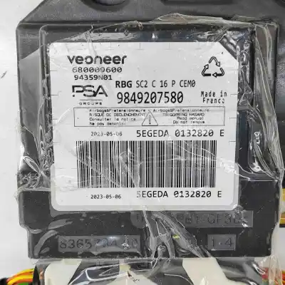 Second-hand car spare part airbag control unit for opel mokka (2020-..) off-road oem iam references 9849207580,680009600  