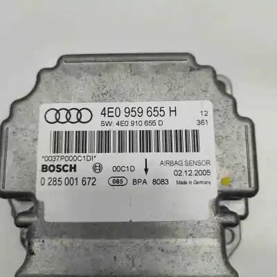 Pièce détachée automobile d'occasion boitier de commande d'airbag pour audi a8 d3 4e2, 4e8 (2002-2010) références oem iam 4e0959655h,4e0910655d,0285001672  