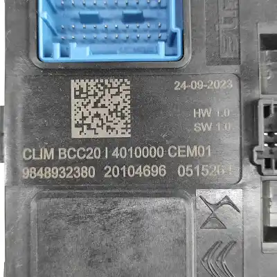 Pezzo di ricambio per auto di seconda mano unità di aria condizionata per opel mokka (2020-..) off-road riferimenti oem iam 9848932380  