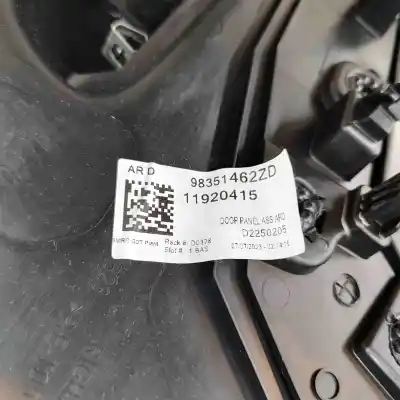 Peça sobressalente para automóvel em segunda mão forra / revestimento da porta traseira direita por opel mokka (2020-..) off-road referências oem iam 98351462zd  