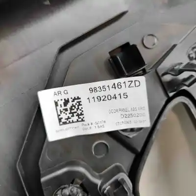 Pezzo di ricambio per auto di seconda mano rivestimento portiera posteriore sinistra per opel mokka (2020-..) off-road riferimenti oem iam 98351461zd  