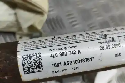 Peça sobressalente para automóvel em segunda mão airbag do lado direito por audi q7 4l (2006-2015) referências oem iam 4l0880742a  