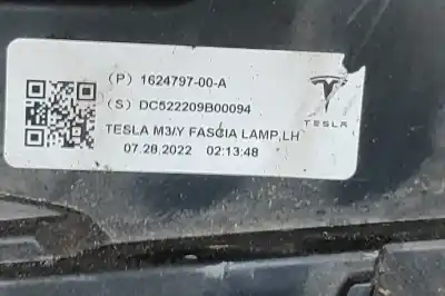 Pezzo di ricambio per auto di seconda mano paraurti anteriore per tesla model 3 (2018-..) sedan riferimenti oem iam 1530702-03-c,1624797-00-a,1624798-00-a  