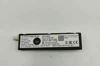 Peça sobressalente para automóvel em segunda mão MÓDULO ELETRÓNICO ANTENA por MERCEDES-BENZ E W213 (2015-..) Sedan Referências OEM IAM A2139056800  