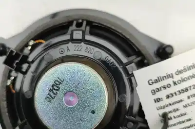 Recambio de automóvil de segunda mano de altavoz de puerta trasera derecha para mercedes-benz e w213 (2015-..) sedan referencias oem iam a2228200602  
