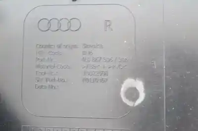 Pièce détachée automobile d'occasion garniture de porte arrière droite pour audi q7 4l (2006-2015) références oem iam 4l0867306b  