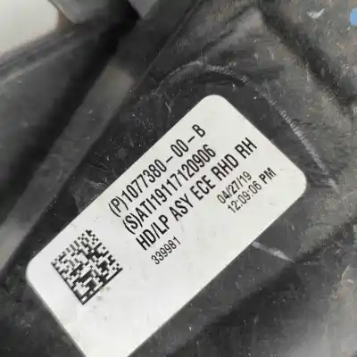 Second-hand car spare part right headlight for tesla model 3 (2018-..) sedan oem iam references 1077380-00-b  