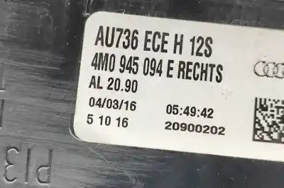 Автозапчастина б/у правий ліхтар для audi q7 4m (2015-..) off-road посилання на oem iam 4m0945094  