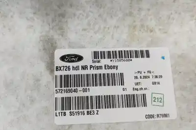 Peça sobressalente para automóvel em segunda mão tecto de abrir interior por ford puma j2k, cf7 (2019-..) hatchback referências oem iam l1tb-s51916-be  