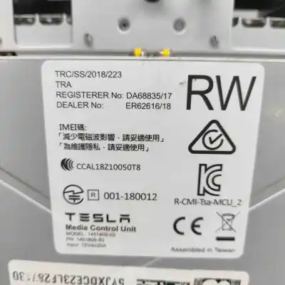 Second-hand car spare part multifunction display for tesla model x (2013-..) hatchback oem iam references 1450737-00-b,1451809-83-g  