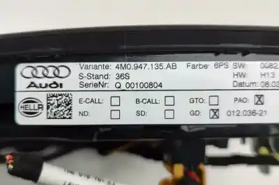 Pezzo di ricambio per auto di seconda mano luce interna per audi q7 4m (2015-..) off-road riferimenti oem iam 5q0951177,5q0951172,4m0947135ab,4m0959613b  