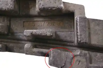 Second-hand car spare part rear absorber for porsche cayenne 9pa (2002-2010) oem iam references 7l5807252  