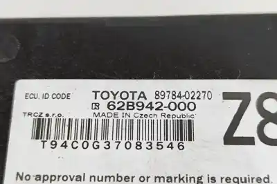 Pezzo di ricambio per auto di seconda mano centralina immobilizzatore per toyota c-hr _x2_, _h2_ (2023-..) off-road riferimenti oem iam 89784-02270,62b942-000  