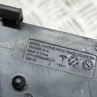 Second-hand car spare part hinge for tesla model 3 (2018-..) sedan oem iam references 1645985-00-a  