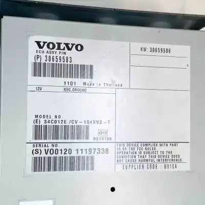 Peça sobressalente para automóvel em segunda mão amplificador de som por volvo v60 (2010-2018) referências oem iam 30659586,30659583  