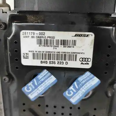 Pièce détachée automobile d'occasion amplificateur de son pour audi a4 cabrio 8h7, b6, 8he, b7 (2002-2009) références oem iam 8h0035223d  