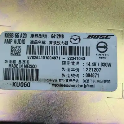 Pezzo di ricambio per auto di seconda mano amplificatore audio per mazda cx-5 kf (2016-..) off-road riferimenti oem iam k69b-66-a20  