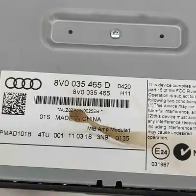 Second-hand car spare part sound amplifier for audi a3 limousine 8vs, 8vm (2013-2020) oem iam references 8v0035465d,8v0035465  