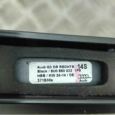 Peça sobressalente para automóvel em segunda mão barras do tejadilho por audi q3 8u (2011-2018) referências oem iam 8u0860022  