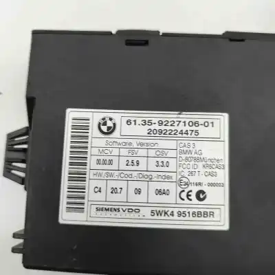 Second-hand car spare part comfort module for bmw x5 e70 (2006-2013) oem iam references 9227106  