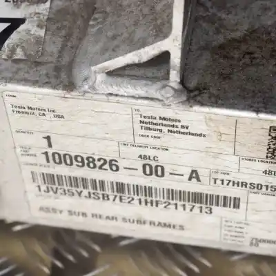 Peça sobressalente para automóvel em segunda mão subchassi traseiro por tesla model s (2012-..) sedan referências oem iam 1009826-00-a  