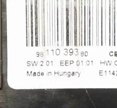 Pezzo di ricambio per auto di seconda mano pezzi vari per citroen c4 picasso ii (2013-..) mpv riferimenti oem iam 9811039380  