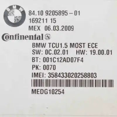 Peça sobressalente para automóvel em segunda mão módulo bluetooth por bmw 5 e60 (2001-2010) estate referências oem iam 9205895  