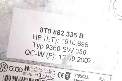 Pezzo di ricambio per auto di seconda mano modulo bluetooth per audi a5 8t3 (2007-2016) riferimenti oem iam 8t0862335b  