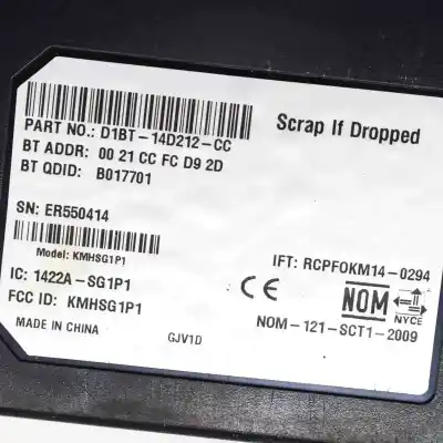 Pezzo di ricambio per auto di seconda mano modulo bluetooth per ford focus iii (2010-2020) riferimenti oem iam d1bt-14d212-cc  