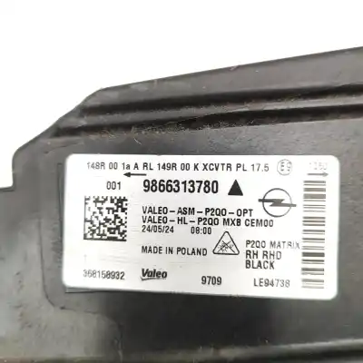 Pezzo di ricambio per auto di seconda mano faro anteriore destro per opel mokka (2020-..) off-road riferimenti oem iam 9866313780,s08000002  