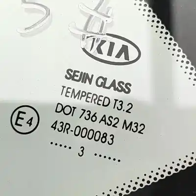 Second-hand car spare part rear left door window glass for kia cee\´d jd (2012-2018) oem iam references 87810-a2100  