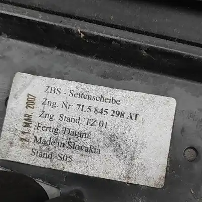 Second-hand car spare part rear right door window glass for porsche cayenne 9pa (2002-2010) oem iam references 7l5845298at,7l5845298  