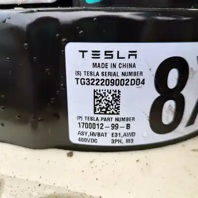 Peça sobressalente para automóvel em segunda mão bateria por tesla model y (2019-..) referências oem iam 1700012-99-b,78.4kwh  