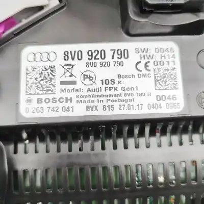 Автозапчастина б/у лічик километрів годинин для audi a3 limousine 8vs, 8vm (2013-2020) посилання на oem iam 8v0920790,0263742041  