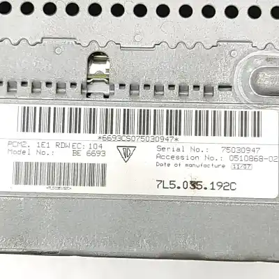 Peça sobressalente para automóvel em segunda mão display gps / multimídia por porsche cayenne 9pa (2002-2010) referências oem iam 7l5035192c  